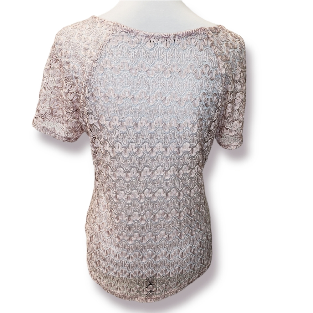 Shine On You Lace Top Blush Color Overlay - Picture 2 of 4